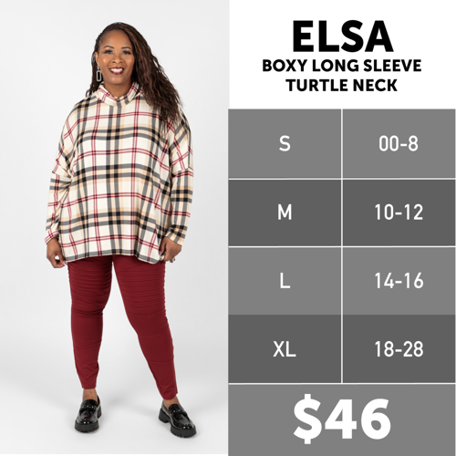 Elsa Size Chart